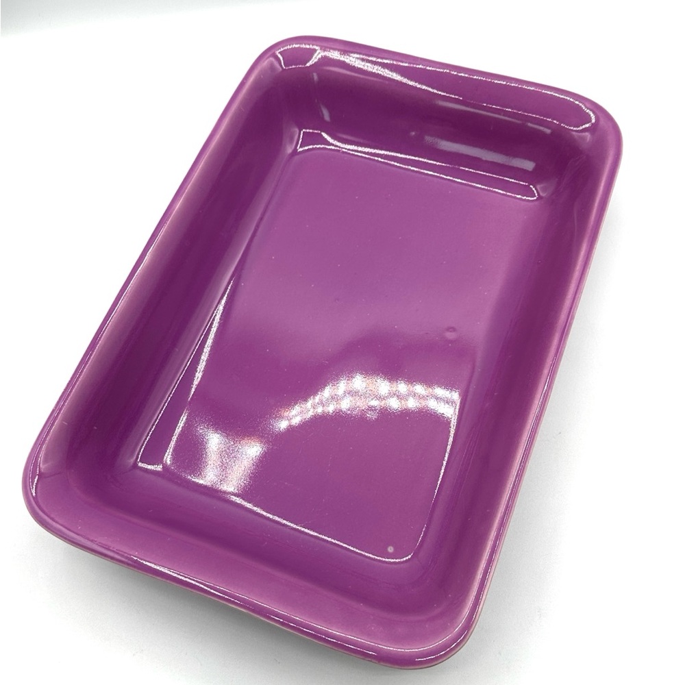 Beautiful Flamingo Orchid Casserole Dish by Nancy Calhoun. Made in Portugal.